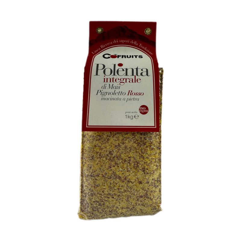 POLENTA INTEGRALE DI MAIS PIGNOLETTO ROSSO MACINATA A PIETRA